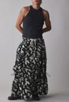 Thumbnail View 4: FRIED RICE Abstract Pattern Utility Maxi Skirt