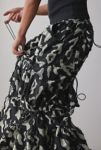 Thumbnail View 5: FRIED RICE Abstract Pattern Utility Maxi Skirt