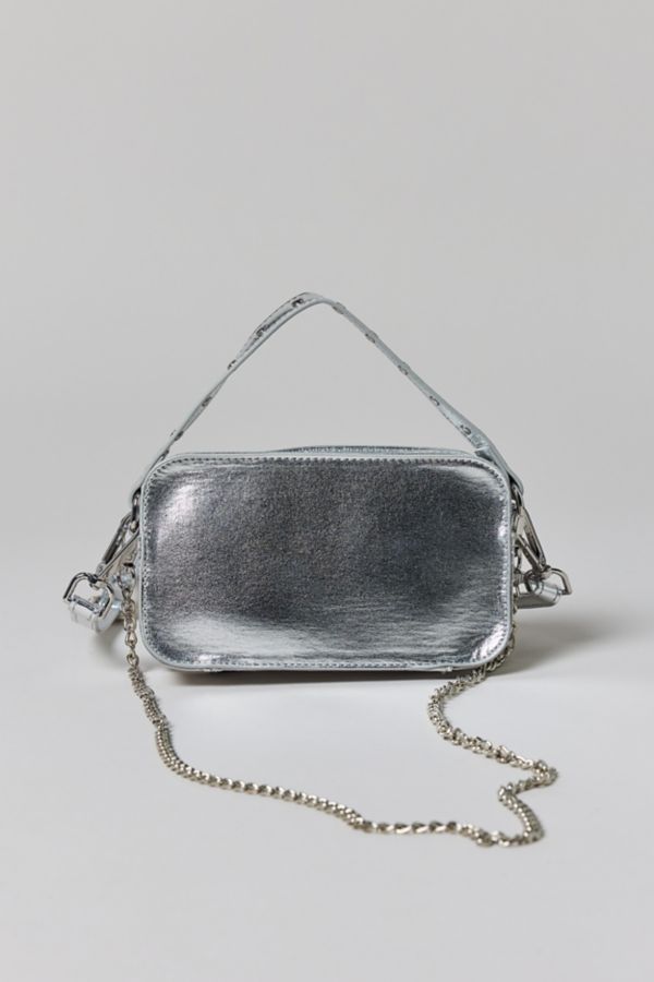 Slide View: 3: Núnoo Helena Recycled Cool Silver Crossbody Bag