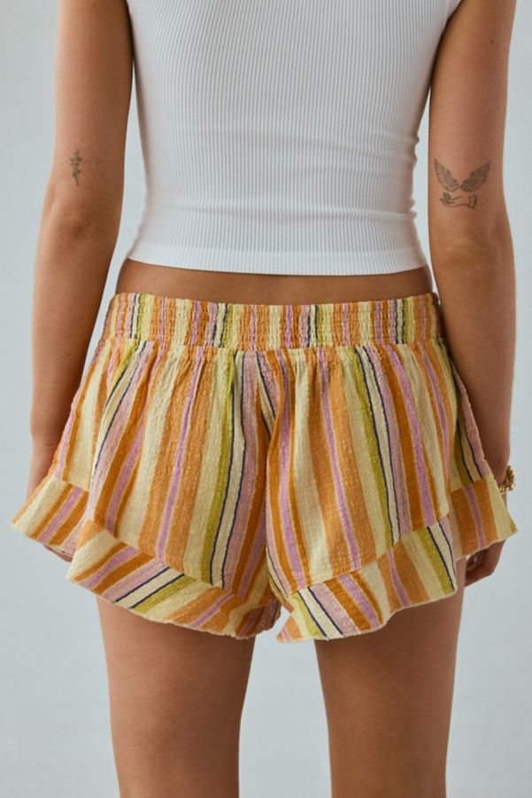 Slide View: 4: Out From Under Lilly Shirred Ruffle Micro Short