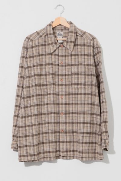 Vintage 1990s Quiksilver Plaid Button Up Long Sleeve Shirt