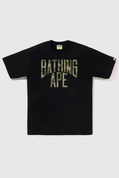 BAPE Layered Line Camo NYC Logo Tee