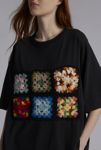 Thumbnail View 2: THE SERIES X Urban Renewal Granny Square Oversized Tee