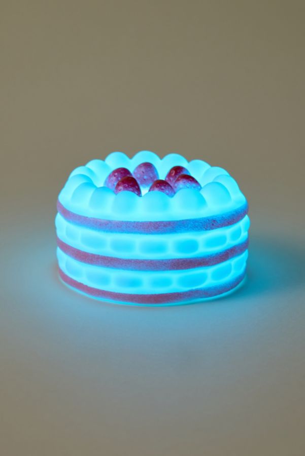 Slide View: 3: Decadent Cake Shape Portable Vinyl LED Table Lamp