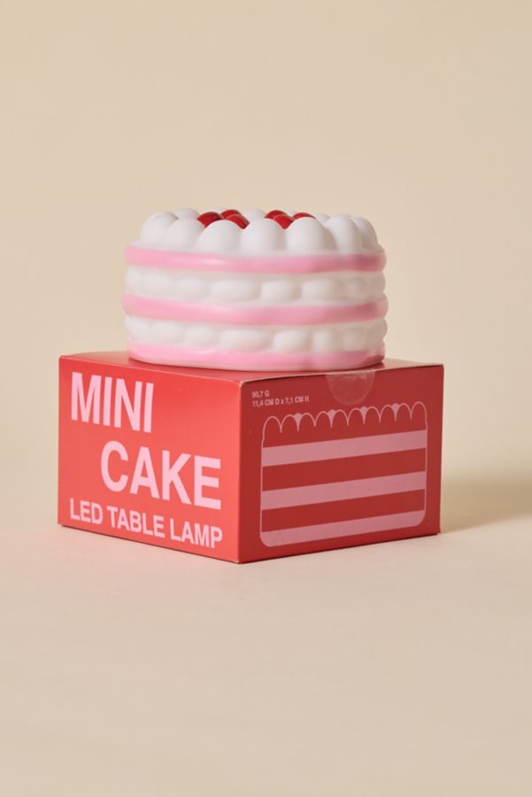 Slide View: 6: Decadent Cake Shape Portable Vinyl LED Table Lamp