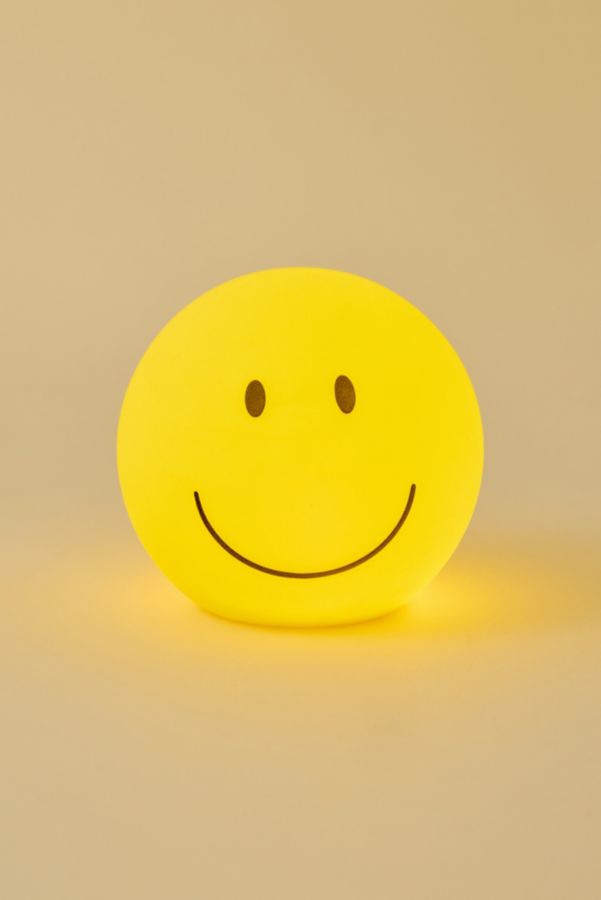 Slide View: 2: Happy Face Shape Silicone LED Table Lamp