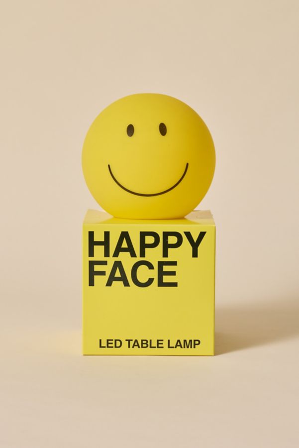 Slide View: 4: Happy Face Shape Silicone LED Table Lamp