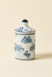 Thumbnail View 1: Stoneware Patterned Stash Jar With Lid