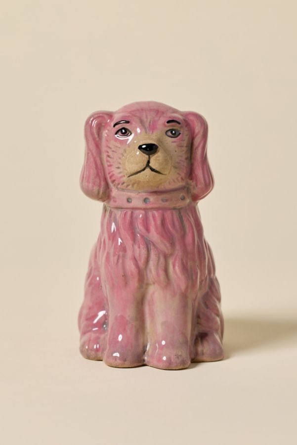 Slide View: 2: Dog Stoneware Stash Jar