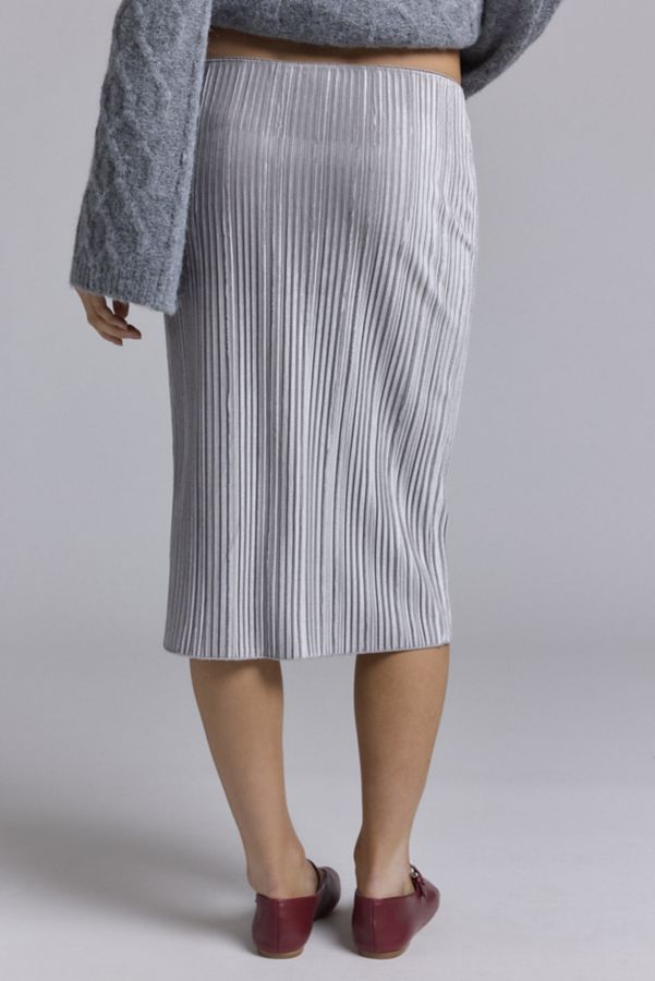 Slide View: 4: Urban Renewal Remnants Shimmer Knee Length Skirt