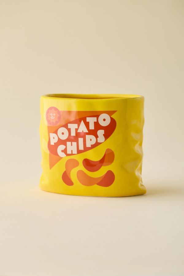 Slide View: 3: ban.do Potato Chip Bag Shape Ceramic Vase