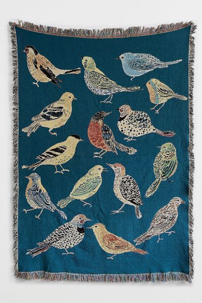 Olivia Wendel Twilight Birds Blanket