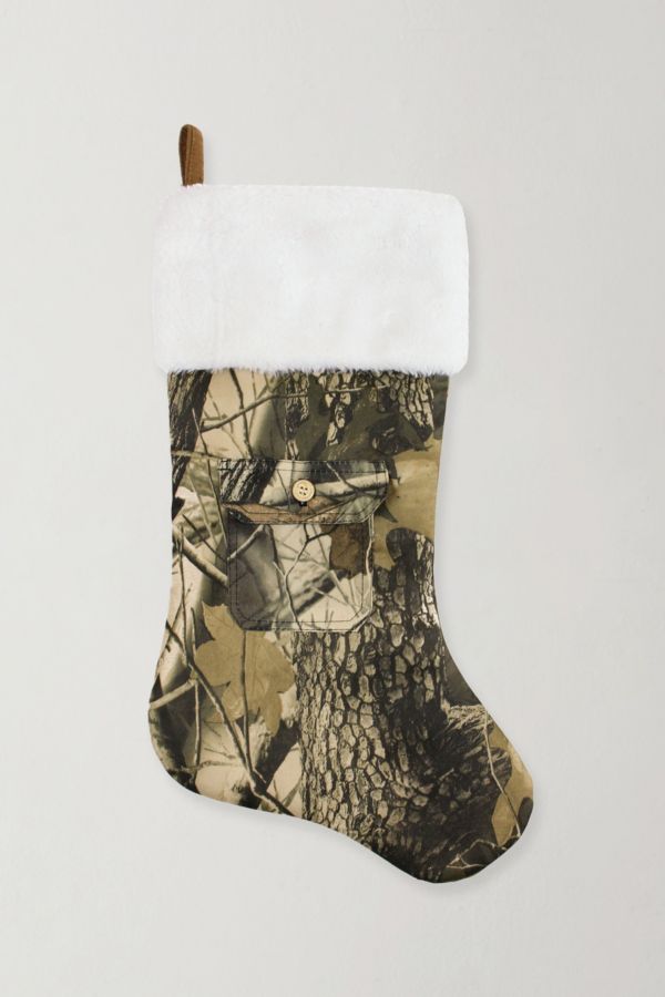 Slide View: 1: Tree Camo Christmas Stocking