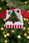 Thumbnail View 2: Knitted 8in Ugly Christmas Sweater Ornament