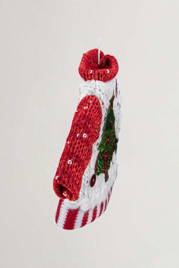 Slide View: 5: Knitted 8in Ugly Christmas Sweater Ornament