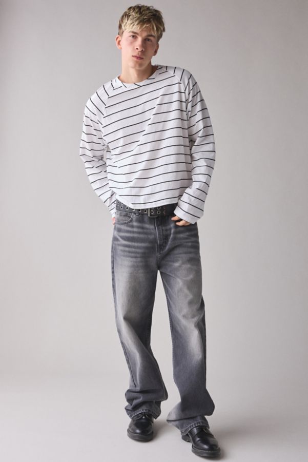 Slide View: 3: Urban Renewal Remnants Striped Raglan Tee