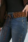 Thumbnail View 2: Studded Cheetah Animal Print Tie Belt