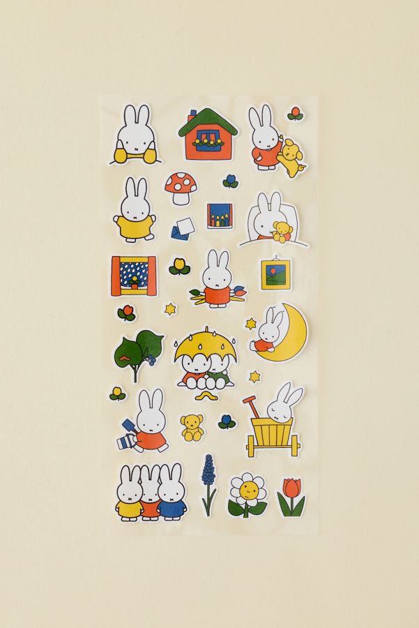 Slide View: 1: Miffy Icon Sticker Sheet