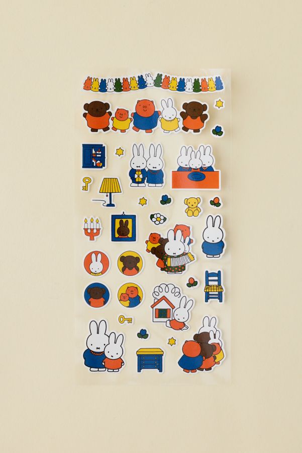 Slide View: 1: Miffy Icon Sticker Sheet