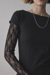 Thumbnail View 2: BDG Sloane Lace Layered Twofer Long Sleeve Tee