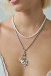 Thumbnail View 1: Val Pearl Layering Charm Necklace Set