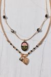 Thumbnail View 2: Jane Carnation Flower Pendant Layering Necklace Set