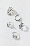 Thumbnail View 2: Statement Stone Swirl Ring Set