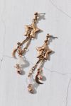 Thumbnail View 2: Nina Celestial Star & Moon Drop Earring