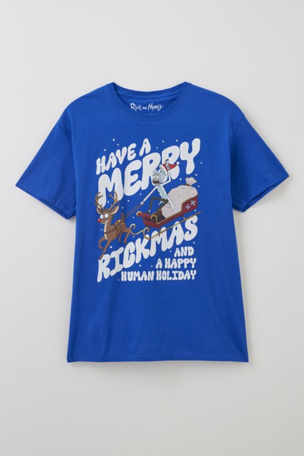 Slide View: 1: Rick And Morty Rickmas Graphic Tee