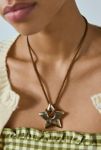 Thumbnail View 1: Jade Metal Star Pendant Corded Necklace