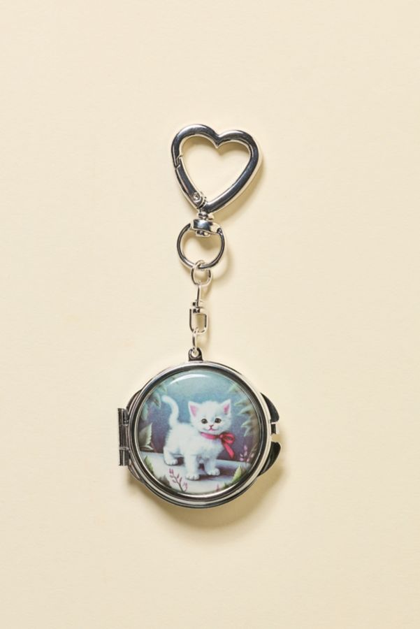 Slide View: 2: UO Mini Icon Pocket Mirror Keychain