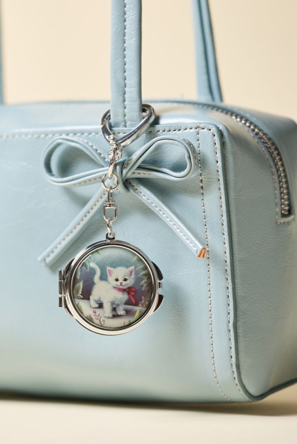 Slide View: 1: UO Mini Icon Pocket Mirror Keychain