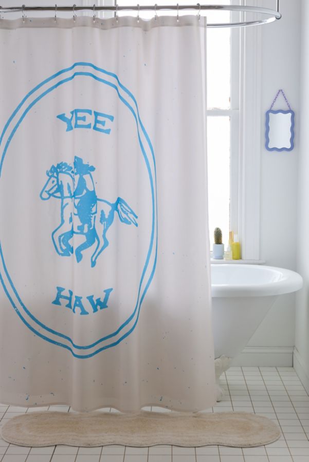 Slide View: 1: Emma Boys For Deny Yee Haw Shower Curtain