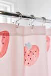 Thumbnail View 3: Emanuela Carratoni For Deny Strawberries On Pink Shower Curtain