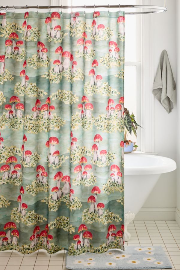 Slide View: 1: Marufemia For Deny Mosses And Mosaic Shower Curtain