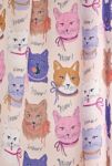 Thumbnail View 2: Krissymast For Deny Cats In Purple And Brown Shower Curtain