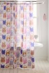 Thumbnail View 1: Krissymast For Deny Cats In Purple And Brown Shower Curtain