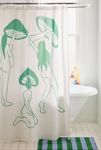 Thumbnail View 1: Haleyum For Deny Mushroom Ladies Line Art Shower Curtain