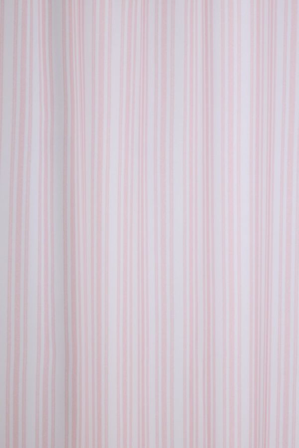 Slide View: 2: Honor And Obey For Deny Classic Small French Mattress Ticking Double Stripes Shower Curtain