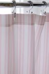 Thumbnail View 3: Honor And Obey For Deny Classic Small French Mattress Ticking Double Stripes Shower Curtain