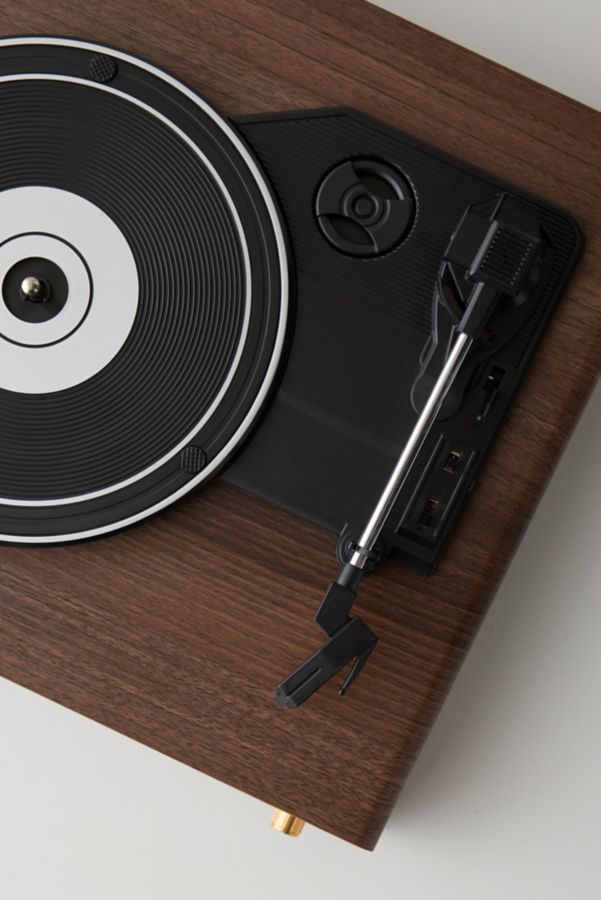 Slide View: 4: Crosley Alto Record Player & Speakers Shelf System