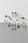 Thumbnail View 2: Cross My Heart Mixed Metal Post & Hoop Earring Set