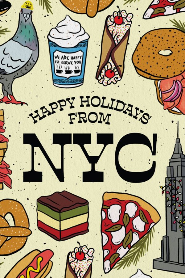 Slide View: 2: Boss Dotty NYC Holiday Greeting Card