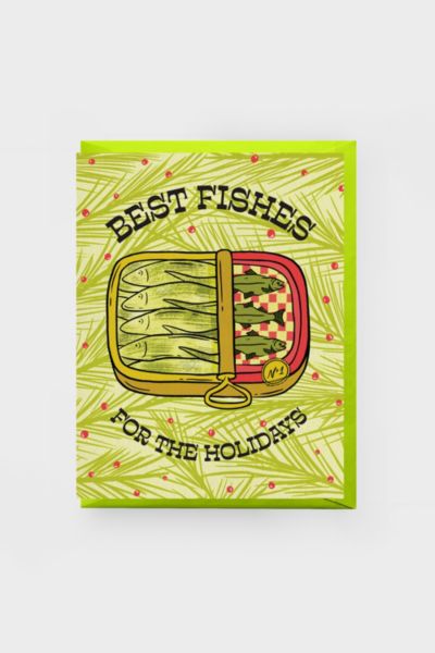 Boss Dotty Tinned Fish Holiday Greeting Card