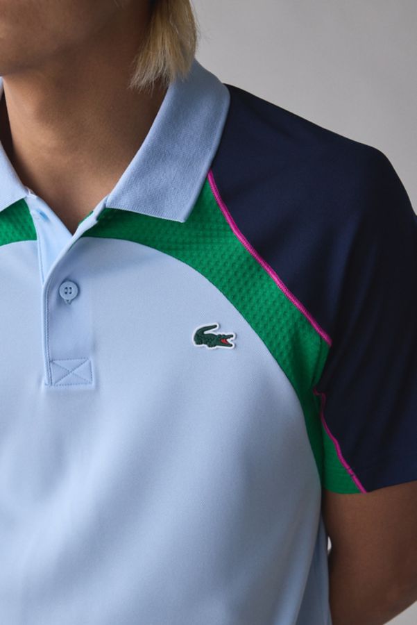 Slide View: 4: Lacoste Paneled Slim Fit Polo Tee