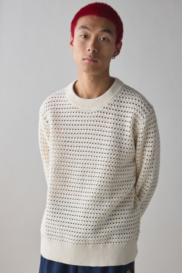 Slide View: 1: Wax London Wilde Open Knit Crew Neck Sweater