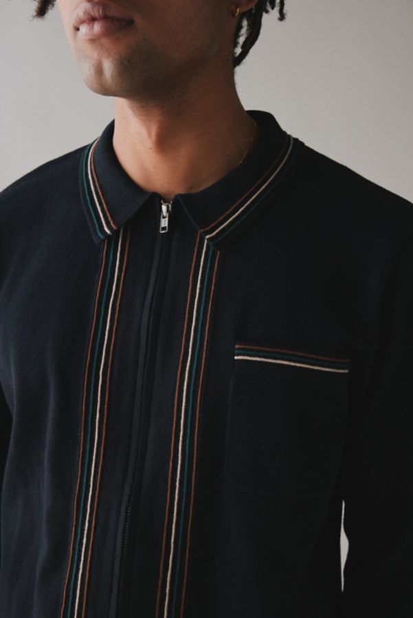 Slide View: 4: Wax London Amble Polo Collar Zip Front Sweater