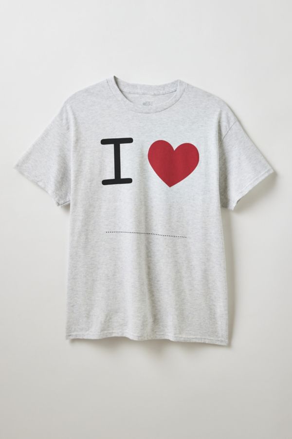 Slide View: 1: I Love Blank Graphic Tee