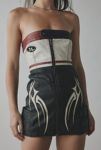 Thumbnail View 2: Jaded London Xiva Motocross Faux Leather Strapless Mini Dress