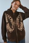 Thumbnail View 1: Project Social T Butterfly Graphic Zip-Up Hoodie Sweatshirt